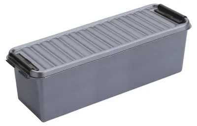 Image de Boîte de rangement Sunware - gris - 1,3 L - 27 x 8 x 9 cm