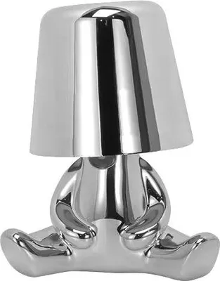 Produktbild von Luxus - Bins Brother Tischlampe - Silber - Mr When