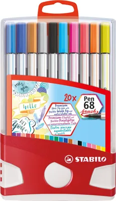 Produktbild von STABILO Pen 68 brush 20er ColorParade
