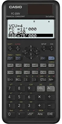Produktbild von Casio Fc200v2wet Wissenschaftlicher Taschenrechner Silber Silber One Size
