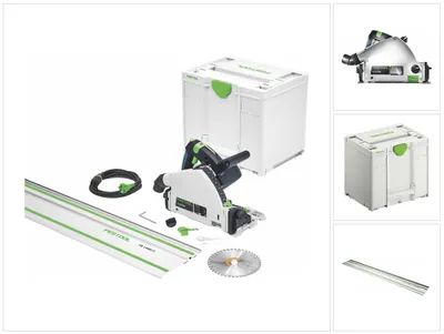 Obrázok produktu pre Festool TS 55 FEBQ-Plus-FS ponorná píla 1200 W 160 mm + vodiaca lišta + Systainer ( 577010 ) - Nástupca 576007