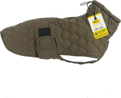 Image de Manteau pour chien - Taille XL - Coton - Imperméable - Doublé - Vert