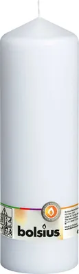 Zdjęcie produktu dla Świeca pieńkowa biała 250 x 80 mm
