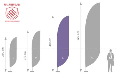 Produktbild von Fahnenmast für Beachflag Standard Plus L - 450 cm
