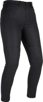 Produktbild von Oxford Hose Oa Waxed Jegg Damen Schwarz Kurz Gr. 14