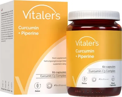 Immagine prodotto di Curcumina Vitaler 500mg + Piperina 5mg 60 Capsule