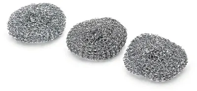 Produktbild von Nölle Profi Brush Topfreiniger, 3er-Pack Metall, 30 Gramm insgesamt | 1 Stück