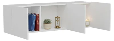 Produktbild von Osidda - TV-Schrank, 150x31x44h cm Weiß, 3 Türen