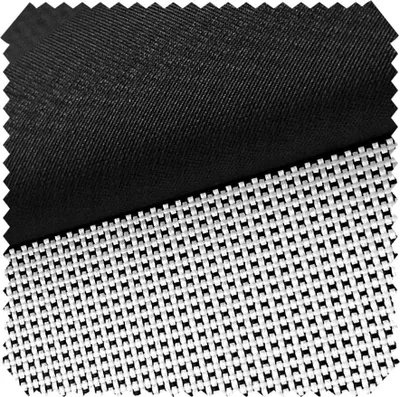 Produktbild von novely® OXFORD 2000D - Schwerer Polsterstoff mit PVC-Beschichtung - Wasserdichter Möbelstoff - Pflegeleichte Meterware 1lfm - Farbe: 99 Duo Schwarz-Weiß
