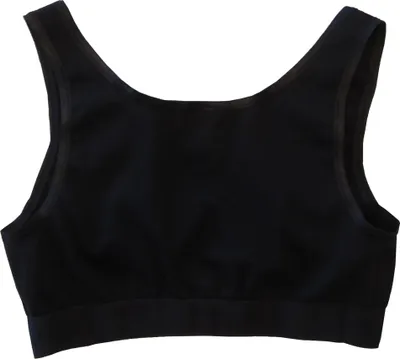 Damen Bustier Sport BH schwarz Rückseite
