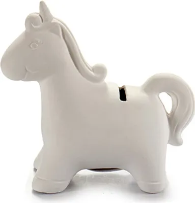 Immagine prodotto di Pincello Pincello Salvadanaio in Vetroceramica Unicorno 6,5x13x14 cm