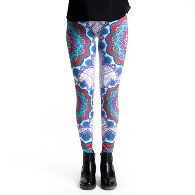 Produktbild von cosey - Mandala-Line Leggings (Einheitsgröße) - Design Bollywood