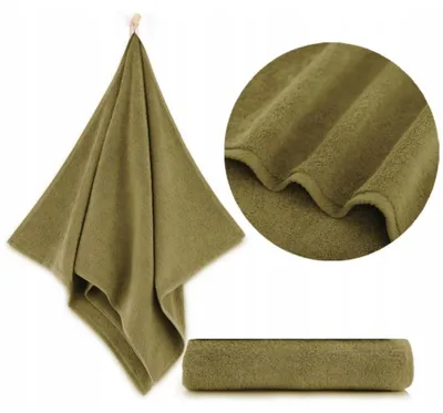 Produktbild von Handtuch - 100% Baumwolle - 500 g/m2 - 50x100 cm - Extra Saugfähig - Grün - hohe Grammatur - KIWI2