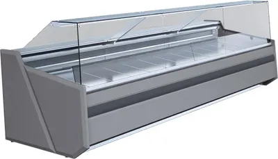 Produktbild von KBS Frischwarentheke 1645 x1180 x1220 mm mit Glasaufbau und Rückschiebescheiben