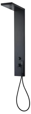 Image de Essekadra panneau de douche mécanique noir Essebagno