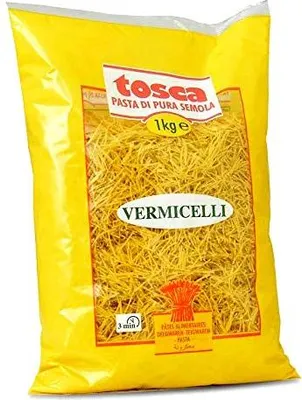 Produktbild von Tosca Vermicelli 1000g Beutel (Suppennudeln) - Tel Sehriye