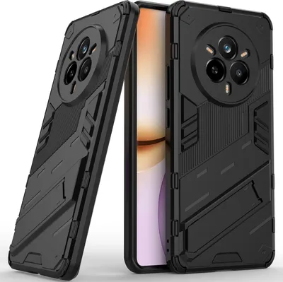 Immagine prodotto di Custodia per Realme 14 Pro 5G Hybrid PC TPU Custodia protettiva antiurto con funzione stand Nero