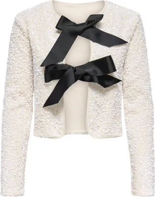 Produktbild von ONLANIKA SEQUINS LS BOW TOP WVN CS Whitecap G M