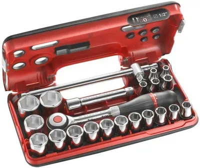 Produktbild von Facom Steckschluessel-Set 1/2Z 22-tlg PB