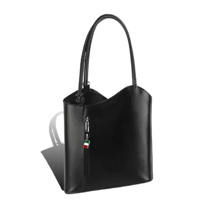 Produktbild von Florence 2in1 Damen Rucksack schwarz Leder 29x9x28 cm D2OTF106F