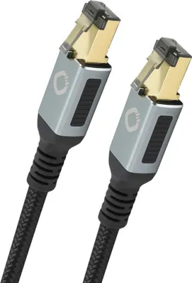 Obrázek produktu pro OEHLBACH D1C13357, 10 m, Cat8.1, RJ-45, RJ-45, Černá, Zlato