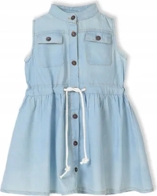 Immagine prodotto di Abito da bambina – Taglia 122 – Azzurro – 100% cotone – Alla moda e traspirante