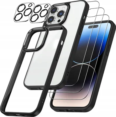 Zdjęcie produktu dla Etui iPhone 14 Pro Max + szkła ekran i aparat Obudowa