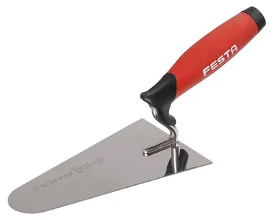 Obrázek produktu pro Lžíce nerez zednická oblá FESTA gum.ruč. 160mm 31334