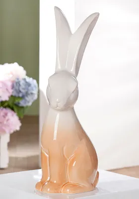Obrázok produktu pre Gilde figúrka, králik, "Flippy", porcelán, biela,Polyuretán1, d. 18 cm, š. 13,5 cm, v. 49,5 cm výška: 49,50 cm šírka: 13,50 cm hĺbka: 18,00 cm 58826