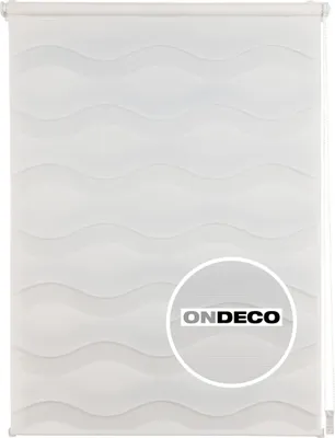 Produktbild von Duorollo Wave Klemmfix ohne Bohren Seitenzugrollo Farbe: Weiß, Größe: 120x160 cm