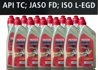 Produktbild von Castrol Power 1 Scooter2T Zweitakt Motorradöl 12x1 Liter