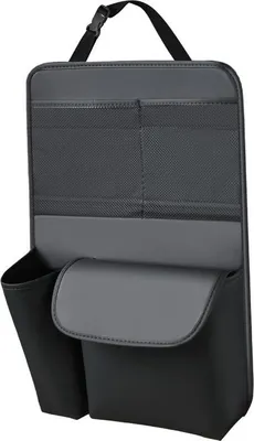 Produktbild von INF Leder Auto Kofferraum Organizer: Multifunktionales Aufbewahrungsnetz