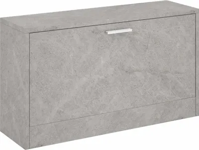 Produktbild von vidaXL Schuhbank Betongrau 80x24x45 cm Holzwerkstoff