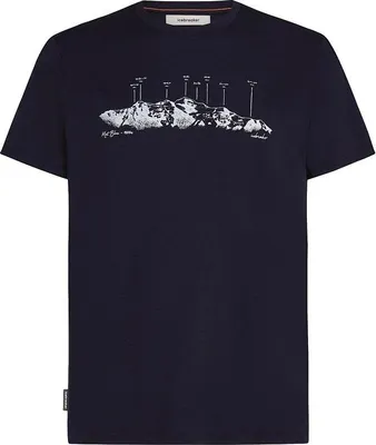 Produktbild von Icebreaker Merino 150 Tech Lite The Peaks Kurzarm-t-shirt Blau XL Mann Blau XL
