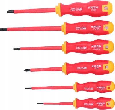 Image de Honiton Set de tournevis 6 pièces pour électriciens