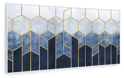 Zdjęcie produktu dla KlarsteinWonderwall Air Art Smart, panel grzewczy na podczerwień, grzejnik, 120 x 60 cm, 700 W, niebieska linia