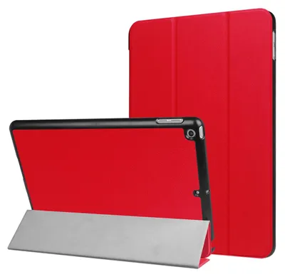 Produktbild von Mobigear Dreifach-Faltetui für iPad 5 (2017) – Klapphülle – Rot