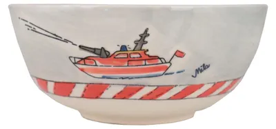 Produktbild von Mila Keramik Kinder-Schale Feuerwehr-Helden | ca. 400 ml
