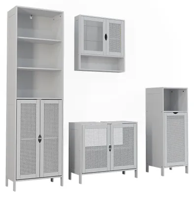 Immagine prodotto di Set di mobili da bagno Vicco Liora Bianco 4 parti, Model 59931