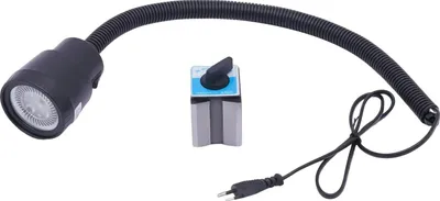 Obrázek produktu pro LED pracovní světlo, magnetická základna, flexibilní design s husím krkem, černá barva