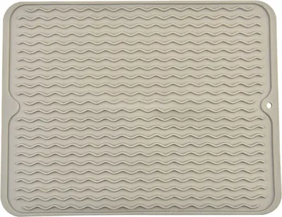 Produktbild von Große Größe 30x40cm, Hitzebeständige Matte Für Küchentheke, Spüle, Lockenstab, Haarglätter, Geschirrtrockenmatte Für Mehrfache Verwendung, Rutschfeste Schubladeneinlage (Kaffee)