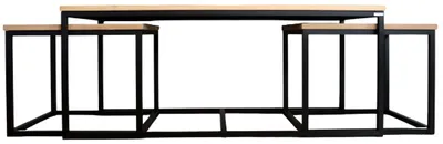 Produktbild von Set aus drei Couchtischen aus Eiche