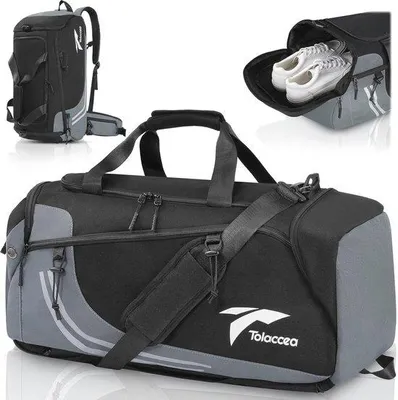Produktbild von Famanu Sporttas mit Rucksackfunktion, 45 Liter, multifunktionale Sporttasche für Outdoor, Fitness und Alltag