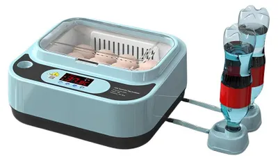 Immagine prodotto di Incubatrice automatica per 12 uova con alimentazione 12V e 220V con controllo digitale della temperatura e rotazione delle uova