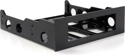 Image de StarTech.com Adaptateur de baie de stockage pour disque dur 3.5" (8.9cm) vers baie 5.25" (13.3cm) - Support de disque dur 3.5 pouces en noir - Adaptateur de baie de disque dur - noir - pour P/N : 25SATSAS35HD, 35FCREADBU3, 35SAT225S3R, HSB225S3R, S251BU31REM, SATBP125VP