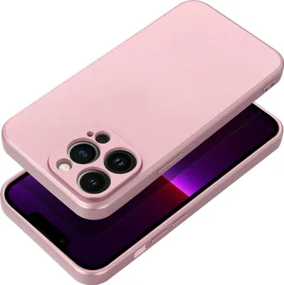 Obrázok produktu pre Kovový povrch puzdra na mobilný telefón - Elegantné ochranné puzdro bumper kompatibilné s iPhone 16e Pink