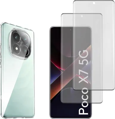 Obrázok produktu pre Puzdro pre Xiaomi Poco X7 5G s 2 ochrannými krytmi z tvrdeného skla Phonillico®