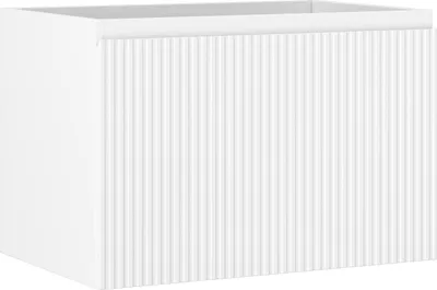 Produktbild von Mexen Rivel 70 cm Badezimmerschrank, 1 Schublade, geriffelt, weiß matt - 91A20-07047-1-BF01