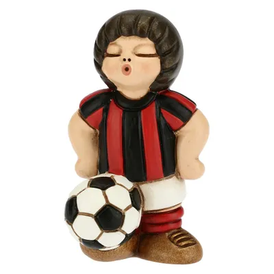 Produktbild von Thun Le Bomboniere - Bomboniera 'Fussballspieler Rot Schwarz - 7Cm'