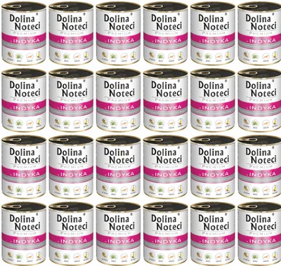 Produktbild von Dolina Noteci Premium Nassfutter für Hunde in Dosen mit Truthahn Glutenfrei 24 x 400g